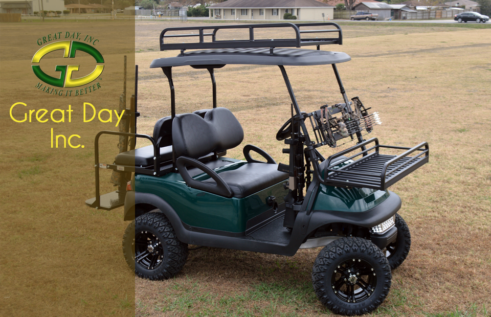 Golf Car Options  Great Day, Inc. Manufacturer Of Golf Car Accessories  Announces A New Line Of Hunting Accessories