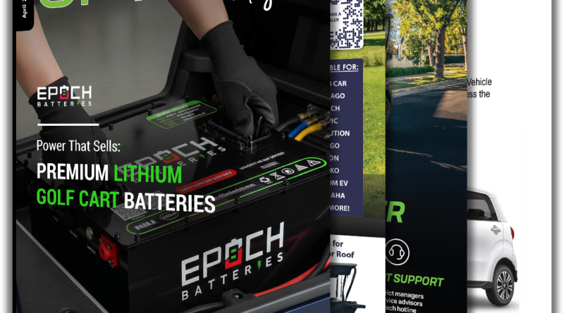 Epoch Batteries. Power that sells: Premium lithium golf cart batteries